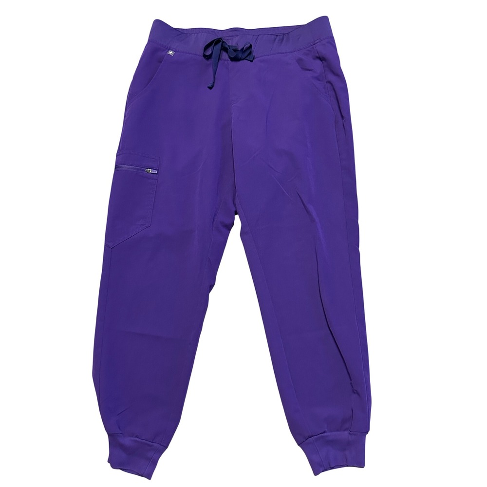 Figs Zamora Jogger Scrub Pants DIGITAL GRAPE Medium Petite